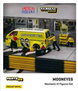 Load image into Gallery viewer, Mechanic III Set Mooneyes  Figures (Car not included) TARMAC WORKS 1:64
