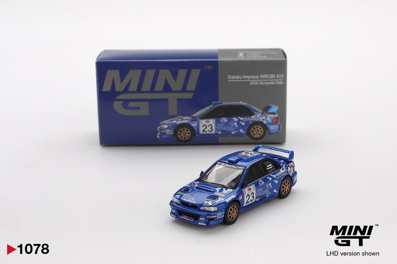 Load image into Gallery viewer, Subaru IMPREZA WRC99 ACROPOLIS RALLY #23 2000 MINI GT 1:64
