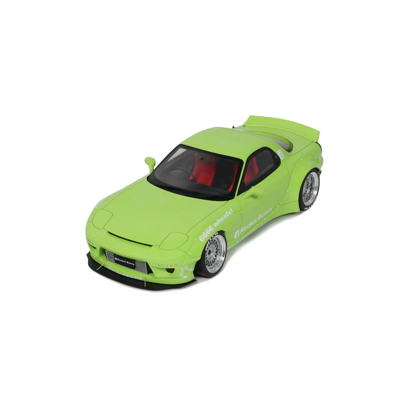 Laad de afbeelding in de Gallery-viewer, Mazda RX7 (FD3S) ROCKET BUNNY AERO (V1) PARELGROEN 2015 OTTOmobile 1:18
