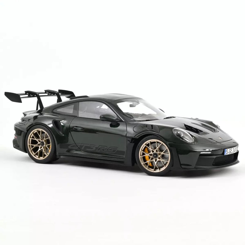 Load image into Gallery viewer, PORSCHE 911 GT3 RS 2022 GREEN/BLACK/GOLD NOREV 1:12

