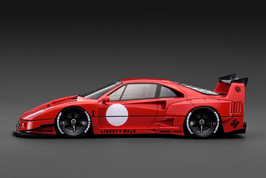 Ferrari LB-WORKS 40 Rood/Wit IGNITION MODEL 1:18