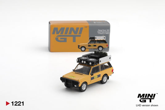 LAND ROVER RANGE ROVER CAMEL TROPHY K.STOPPA & A.VALLDORF SUMATRA 1981 MINI GT 1:64