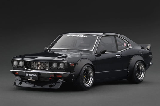 Mazda Savanna (S124A) Semi Works Black IGNITION MODEL 1:18