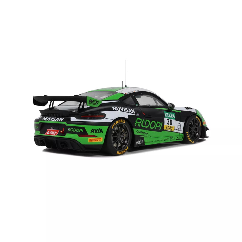 Load image into Gallery viewer, PORSCHE CAYMAN 718 GT4 RS CLUBSPORT BLACK #30 ADAC GT4 2023 OTTOmobile 1:18
