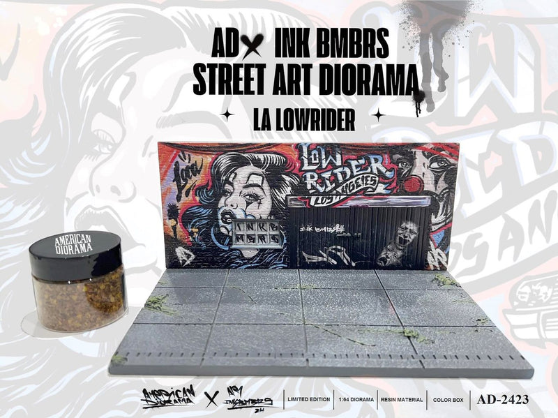 Load image into Gallery viewer, Diorama STREET ART LA GRAFFITI 2024 (Cars and Figures not included) MINI GT 1:64
