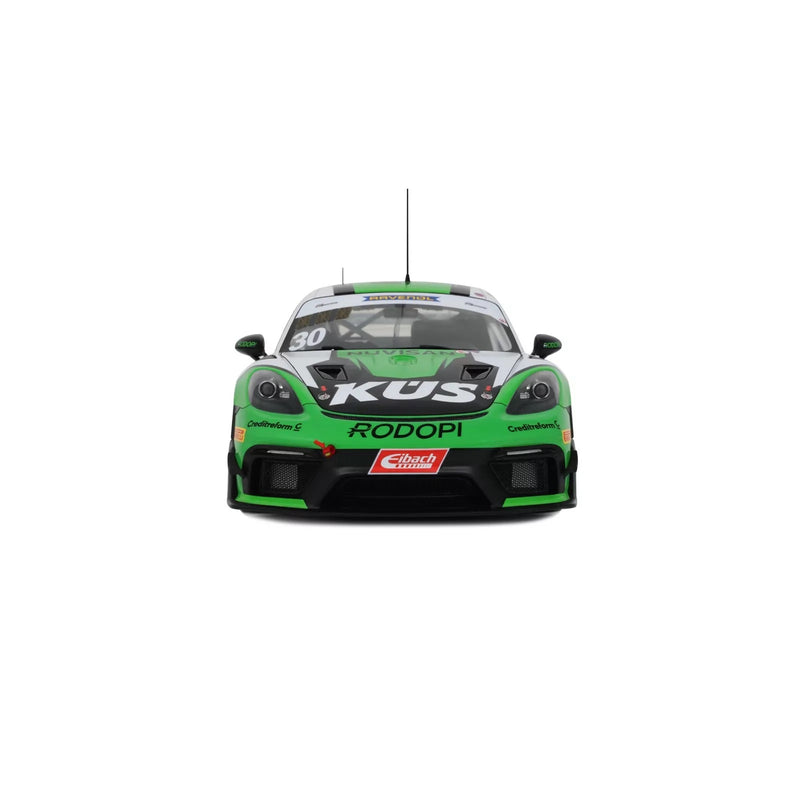 Load image into Gallery viewer, PORSCHE CAYMAN 718 GT4 RS CLUBSPORT BLACK #30 ADAC GT4 2023 OTTOmobile 1:18
