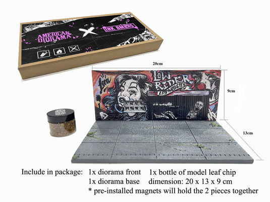 Diorama STREET ART LA GRAFFITI 2024 (Cars and Figures not included) MINI GT 1:64