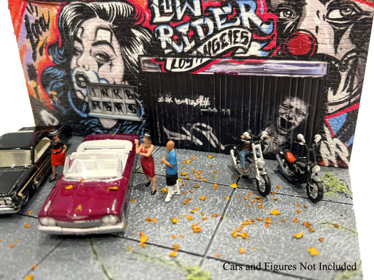 Diorama STREET ART LA GRAFFITI 2024 (Cars and Figures not included) MINI GT 1:64