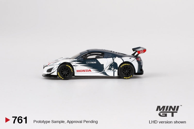 Load image into Gallery viewer, Honda NSX GT3 EVO ALPHATAURI YUKI TSUNODA RED BULL FORMULA NURBURGRING 2023 (LHD) MINI GT 1:64
