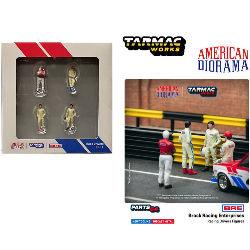 Laad de afbeelding in de Gallery-viewer, Racecoureurs Brock Racing Enterprises-figuren (Auto niet inbegrepen) TARMAC WORKS 1:64
