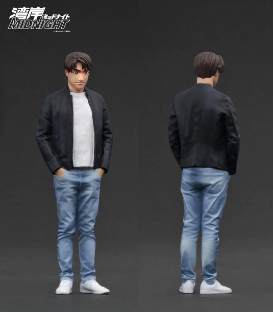 Nissan Fairlady Z (S30) *Wangen MINUIT* Devil's Z avec figurine de M. Akio Asakura Bleu IGNITION MODEL 1:18