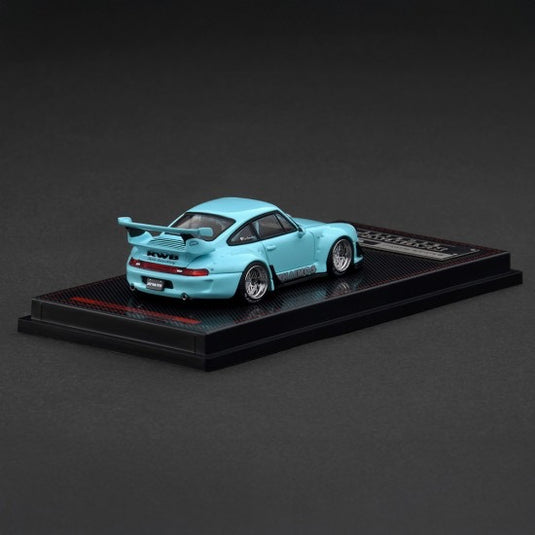 PORSCHE RWB 993 BLEU/VERT IGNITION MODEL 1:64