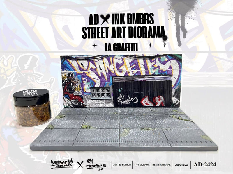 Chargez l&#39;image dans la visionneuse de la galerie, Diorama STREET ART LA LOWRIDER 2024 (Voitures et figurines non incluses) MINI GT 1:64
