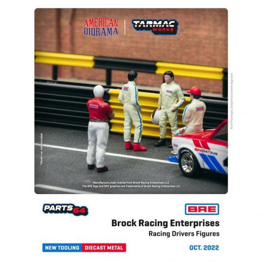 Racecoureurs Brock Racing Enterprises-figuren (Auto niet inbegrepen) TARMAC WORKS 1:64