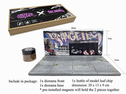 Diorama STREET ART LA LOWRIDER 2024 (Voitures et figurines non incluses) MINI GT 1:64