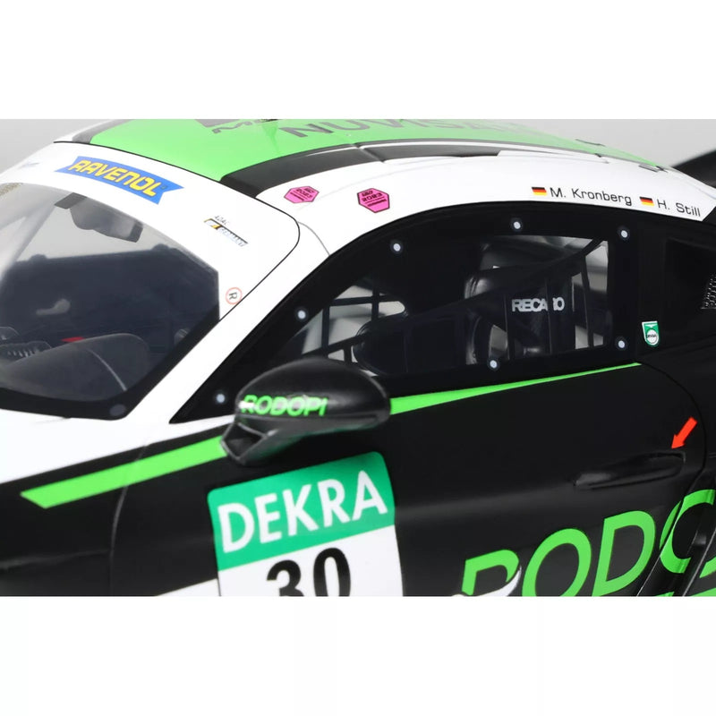 Load image into Gallery viewer, PORSCHE CAYMAN 718 GT4 RS CLUBSPORT BLACK #30 ADAC GT4 2023 OTTOmobile 1:18

