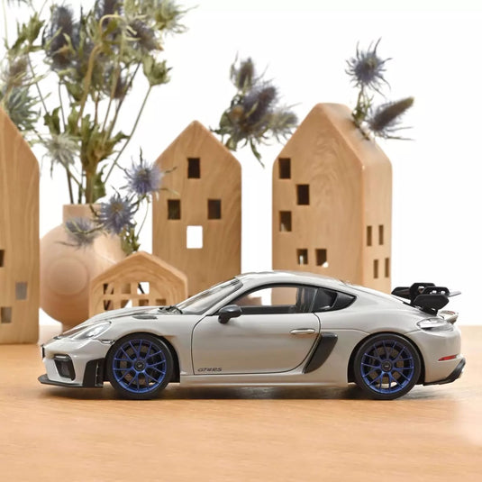 Porsche CAYMAN GT4 RS AVEC KIT WEISSACH 2023 GRIS NOREV 1:18