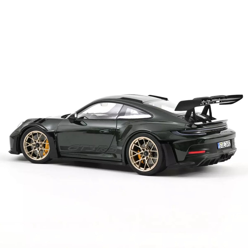 Load image into Gallery viewer, PORSCHE 911 GT3 RS 2022 GREEN/BLACK/GOLD NOREV 1:12
