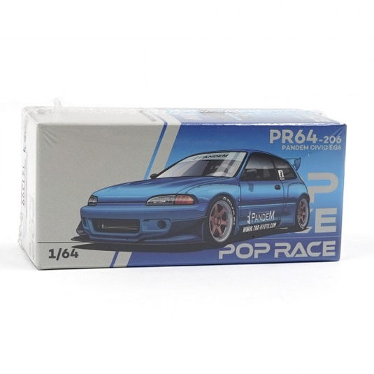 HONDA CIVIC PANDEM EG6 BLEU POP RACE 1:64