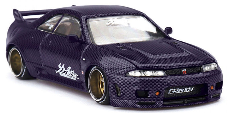 Load image into Gallery viewer, Nissan SKYLINE GT-R (R33) ACTIVE CARBON R V2 1995 Kaido*House MINI GT 1:64
