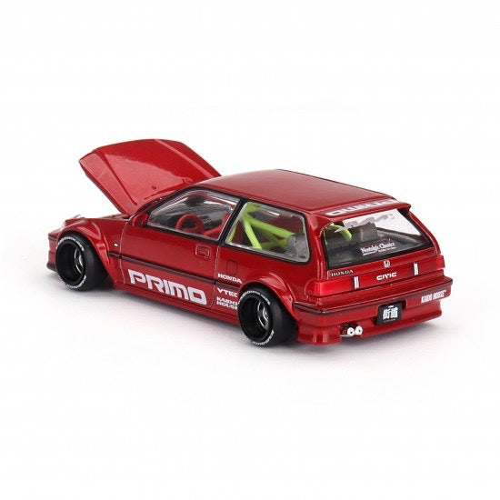 Chargez l&#39;image dans la visionneuse de la galerie, Honda CIVIC (EF) KAIDO WORKS V2 1987 MINI GT 1:64
