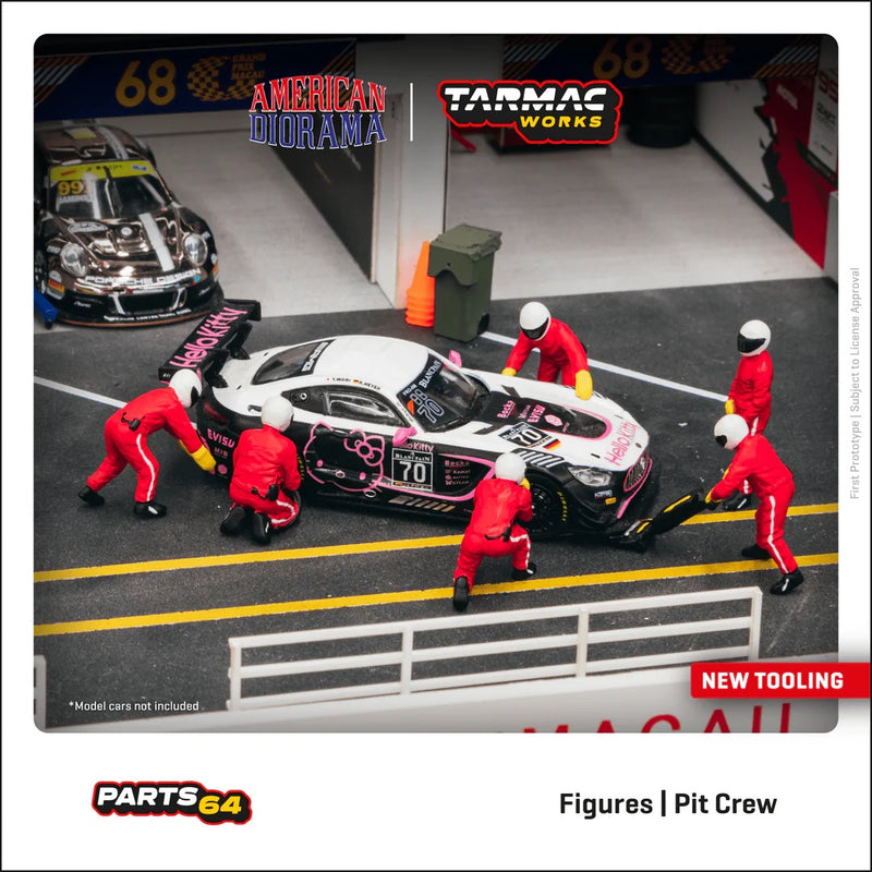 Chargez l&#39;image dans la visionneuse de la galerie, Figurines Pit Crew (Voiture non incluse) TARMAC WORKS 1:64
