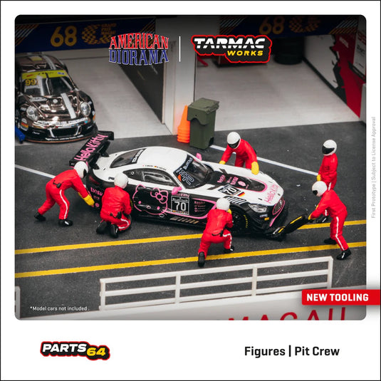 Figurines Pit Crew (Voiture non incluse) TARMAC WORKS 1:64