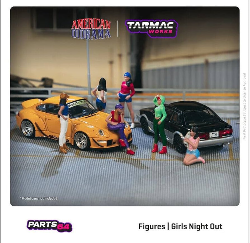 Load image into Gallery viewer, Girls Night Out Figures (Car not included) TARMAC WORKS 1:64

