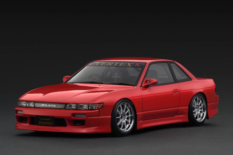 Chargez l'image dans la visionneuse de la galerie, NISSAN VERTEX S13 SILVIA ROUGE IGNITION MODEL 1:18
