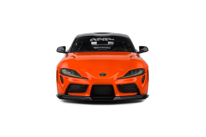Laad de afbeelding in de Gallery-viewer, Toyota GR SUPRA STREETFIGHTER ORANJE STREETFIGHTER 2024 SOLIDO 1:18
