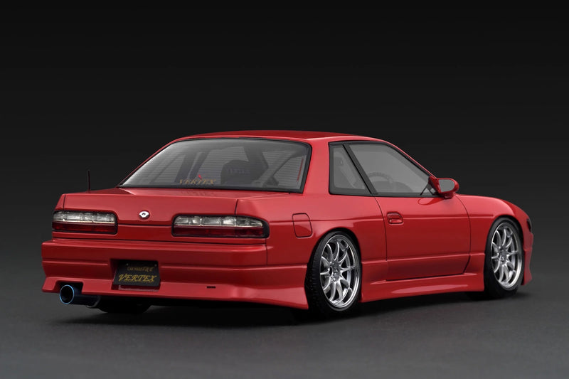 Chargez l'image dans la visionneuse de la galerie, NISSAN VERTEX S13 SILVIA ROUGE IGNITION MODEL 1:18
