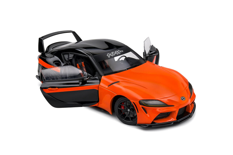 Laad de afbeelding in de Gallery-viewer, Toyota GR SUPRA STREETFIGHTER ORANJE STREETFIGHTER 2024 SOLIDO 1:18
