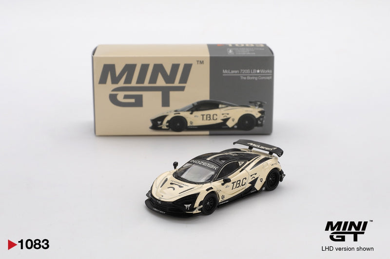 Chargez l'image dans la visionneuse de la galerie, MCLAREN 720S LB-WORKS THE BORING CONCEPT 2024 MINI GT 1:64
