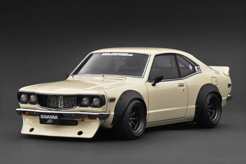 Load image into Gallery viewer, Mazda Savanna (S124A) Semi Works White IGNITION MODEL 1:18
