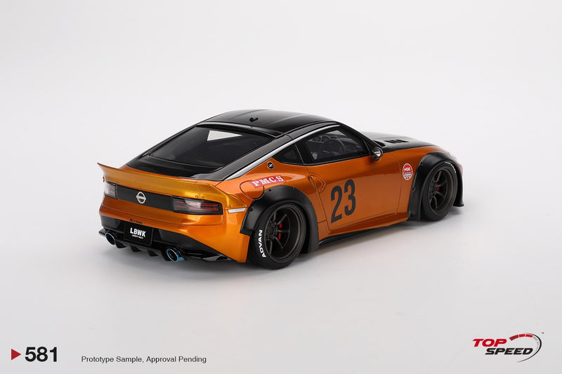Load image into Gallery viewer, Nissan 400Z LB NATION WORKS GOLD 2024 TOP SPEED 1:18

