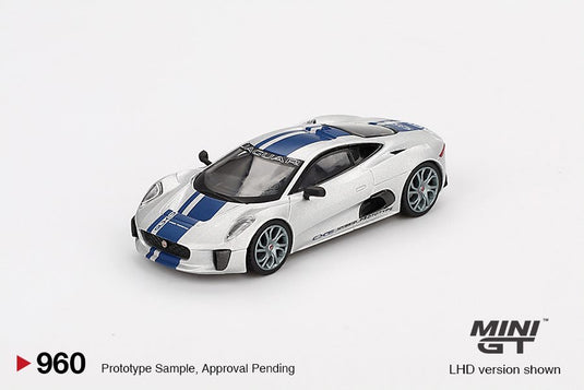Jaguar C-X75 2010 Silver (LHD) MINI GT 1:64