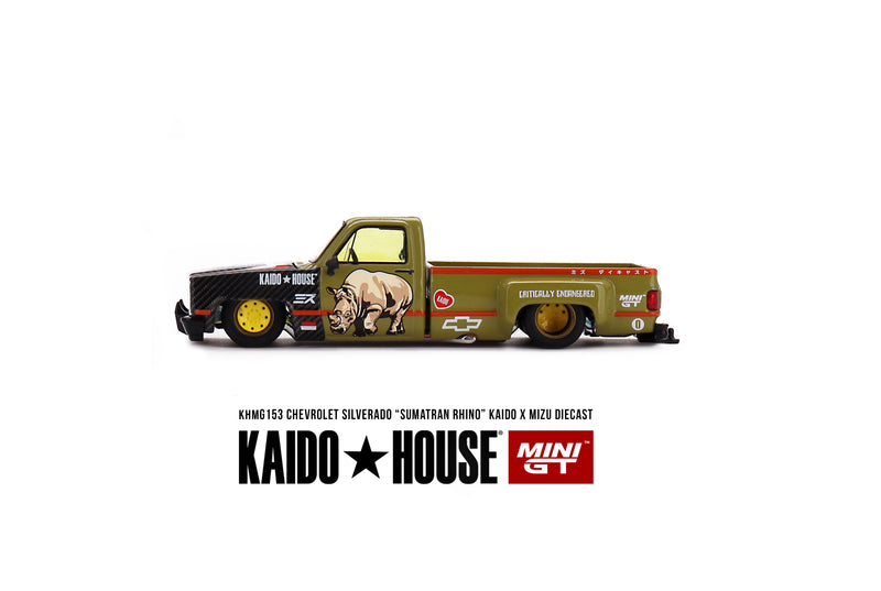 Laad de afbeelding in de Gallery-viewer, Chevrolet SILVERADO SUMATRAN RHINO 1980 MINI GT 1:64
