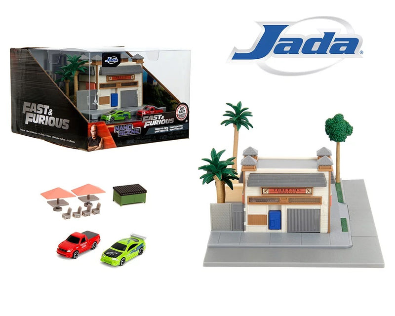 Load image into Gallery viewer, Fast &amp; Furious Nano Toretto`s CAFE SCENE JADA 1:87
