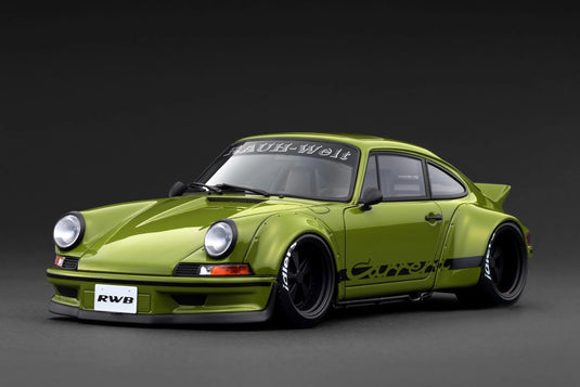 Porsche RWB Backdate Groen IGNITION MODEL 1:18