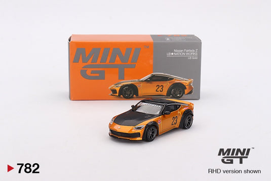 Nissan 400Z LB NATION WORKS GOLD 2024 (RHD) MINI GT 1:64