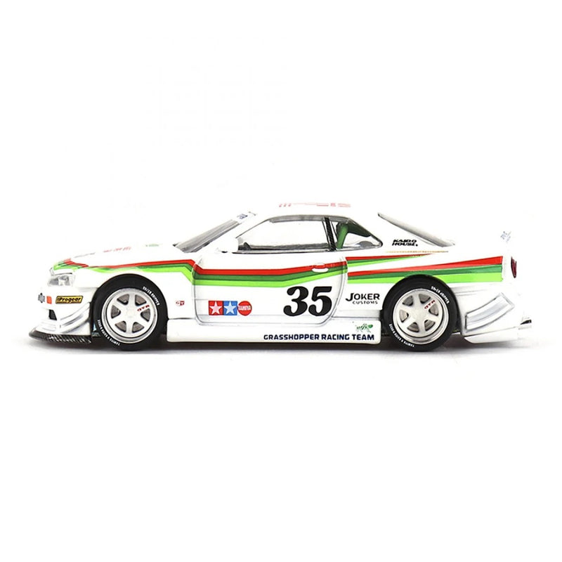 Chargez l&#39;image dans la visionneuse de la galerie, Nissan SKYLINE GT-R (R34) X TAMIYA &quot;LA SAUTERELLE&quot; V1 1999 MINI GT 1:64

