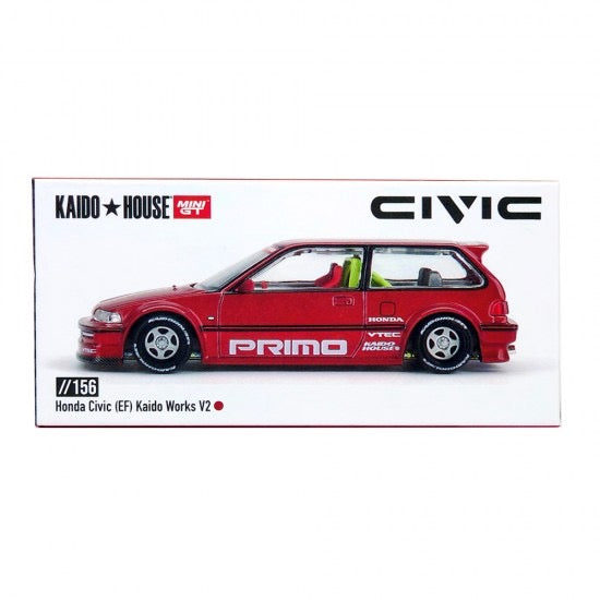 Chargez l&#39;image dans la visionneuse de la galerie, Honda CIVIC (EF) KAIDO WORKS V2 1987 MINI GT 1:64
