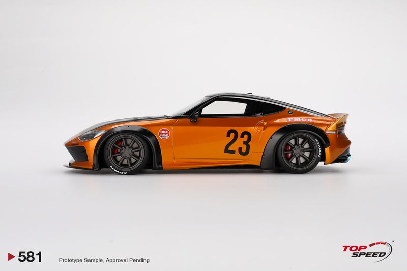 Load image into Gallery viewer, Nissan 400Z LB NATION WORKS GOLD 2024 TOP SPEED 1:18
