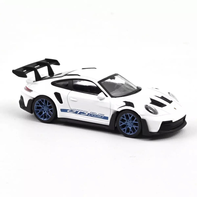 Load image into Gallery viewer, Porsche 911 GT3 RS 2022 White with blue Jet-car decals  NOREV 1:43
