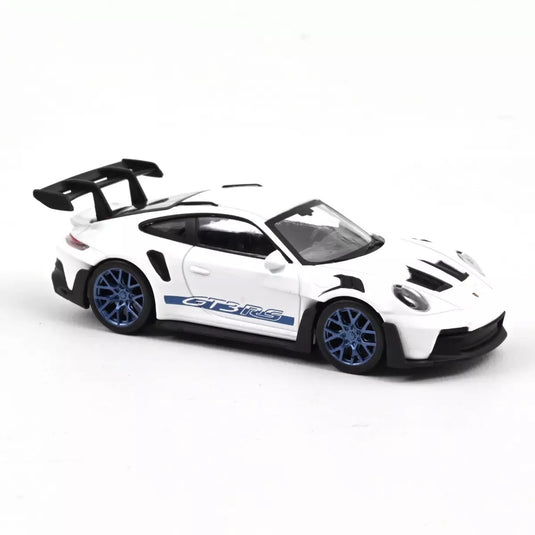 Porsche 911 GT3 RS 2022 White with blue Jet-car decals  NOREV 1:43