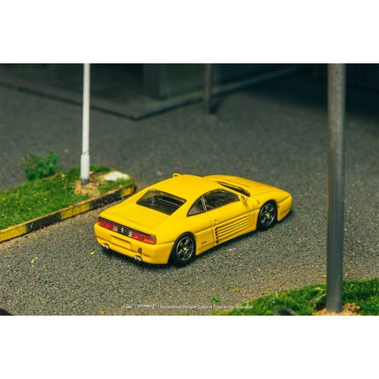 Ferrari 348 CHALLENGE JAUNE TARMAC WORKS 1:64