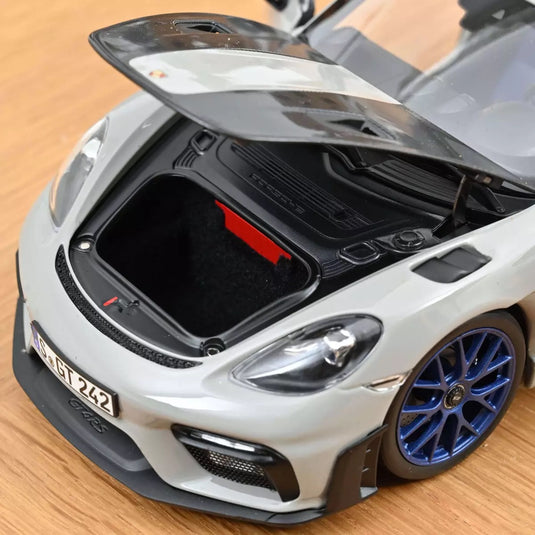 Porsche CAYMAN GT4 RS AVEC KIT WEISSACH 2023 GRIS NOREV 1:18