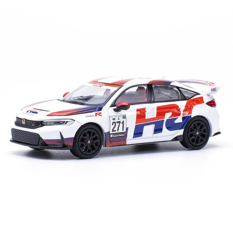 Load image into Gallery viewer, Honda CIVIC Type R (FL5) #271 White/Red/Blue POP RACE 1:64
