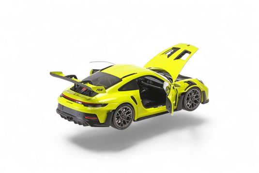Porsche 911 (992) GT3RS 2023 GROEN / ZWARTE VELGEN MINICHAMPS 1:18