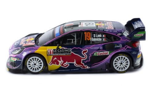 Chargez l'image dans la visionneuse de la galerie, Ford PUMA Rally1 Monte Carlo 2022 S.Loeb Nr.19 IXO 1:43
